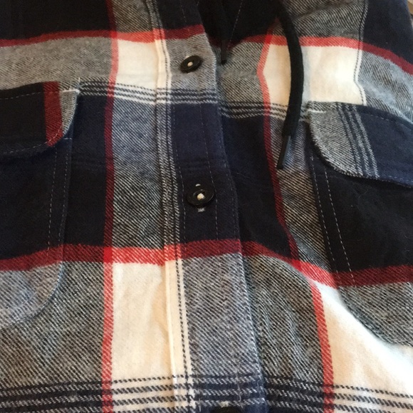Women’s Medium Empyre Hooded Button Down Flannel - Picture 4 of 5